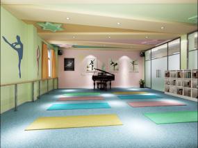 舞蹈房设计装饰效果图