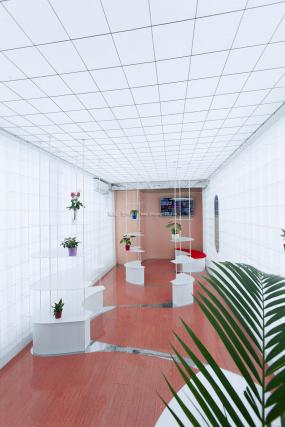 美甲店装修高清效果图