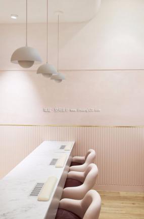 美甲店装修装潢效果图