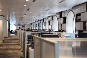 中型办公室装潢效果图片