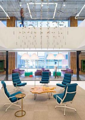 潮流办公室装饰设计效果图