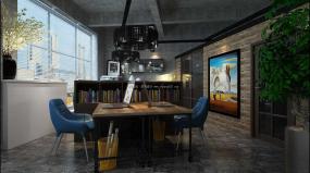 新古典办公室装潢效果图片