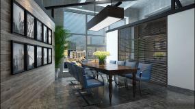 新古典办公室装修实物图片