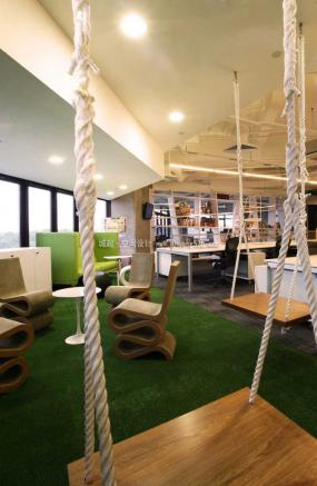 互联网风格办公室设计装修效果图