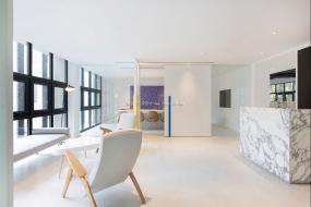 开敞式办公室设计装饰效果图