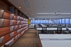 开敞式办公室设计装修效果图