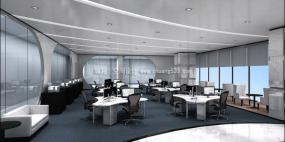 简约风格办公室设计装饰效果图