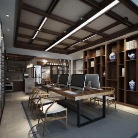 高档风格办公室设计效果图片