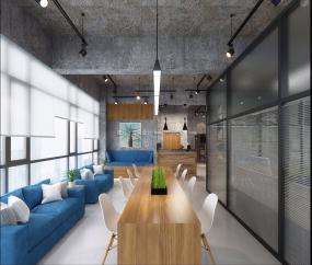 最新loft风格办公室效果图