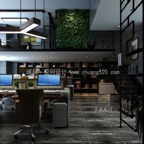 最新工业风格办公室设计装修图
