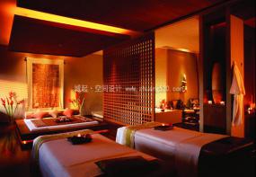 主题足浴店装修装潢设计效果图片