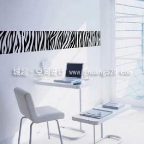 个性简约风格办公室设计装修效果图