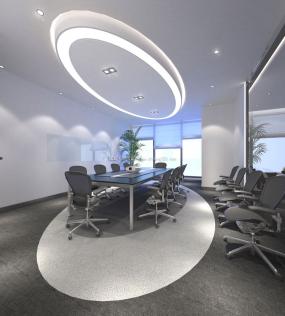 大气风格办公室装饰设计效果图