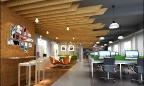 大气简约风格办公室装修实景图片