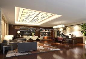 大气简约风格办公室设计装饰效果图