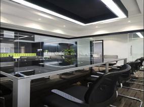 高档大气风格办公室装修设计效果图