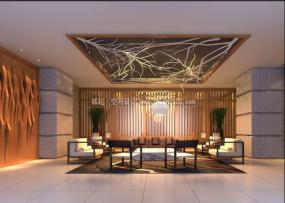 日式简约风格办公室装修效果图