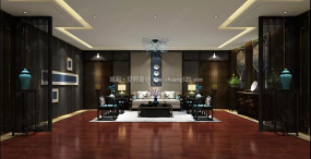 简约风格40平米办公室装修效果图片