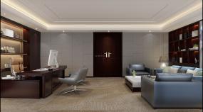 老总办公室装修设计效果图