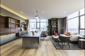 老总办公室装修实景图片