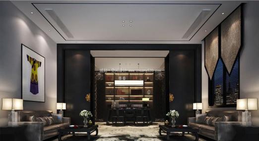 老总办公室设计装饰效果图