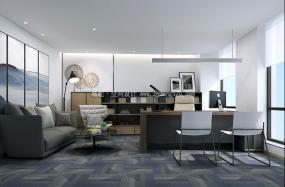 老总办公室装修高清效果图