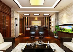 现代简约风格老总办公室装修效果图