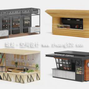 现代简约风格奶茶店装修效果图