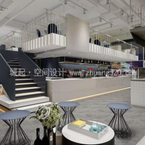 简约风格奶茶店装修实景图片