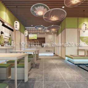 简约风格奶茶店设计装潢图片