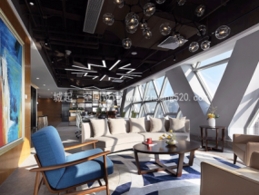 简约风格30平米办公室设计装饰图片