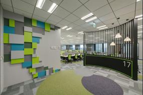 高档大气风格办公室装修设计效果图