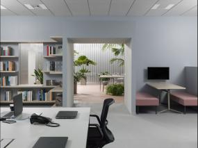舒适经济办公室装潢效果图片