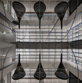 柔和风格办公室设计效果图片