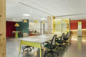 个性简约风格办公室装修高清效果图