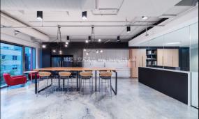 个性简约风格办公室装饰设计效果图