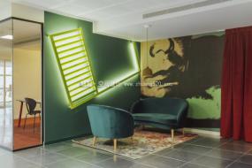 个性简约风格办公室装修实物图片