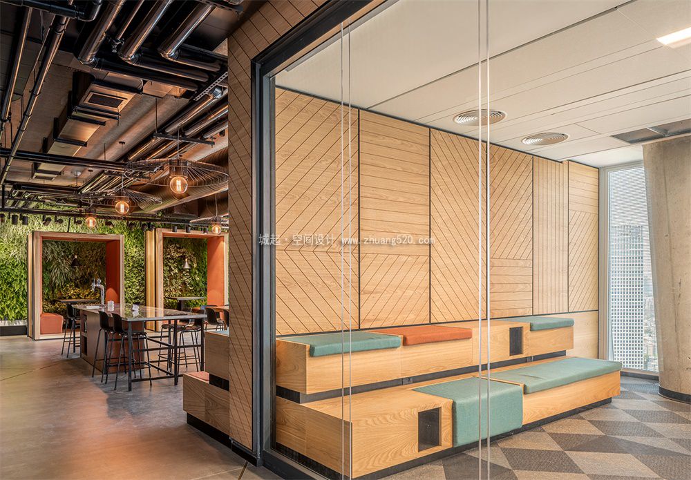 轻快风格办公室设计装饰效果图片