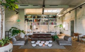 简约工业风格办公室装潢效果图片