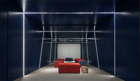 日式简约风格办公室装潢效果图片