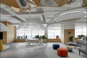 工业简约风格办公室设计装饰效果图