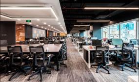 创意工业办公室装修高清效果图