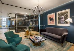 工业创意风格办公室设计装饰效果图