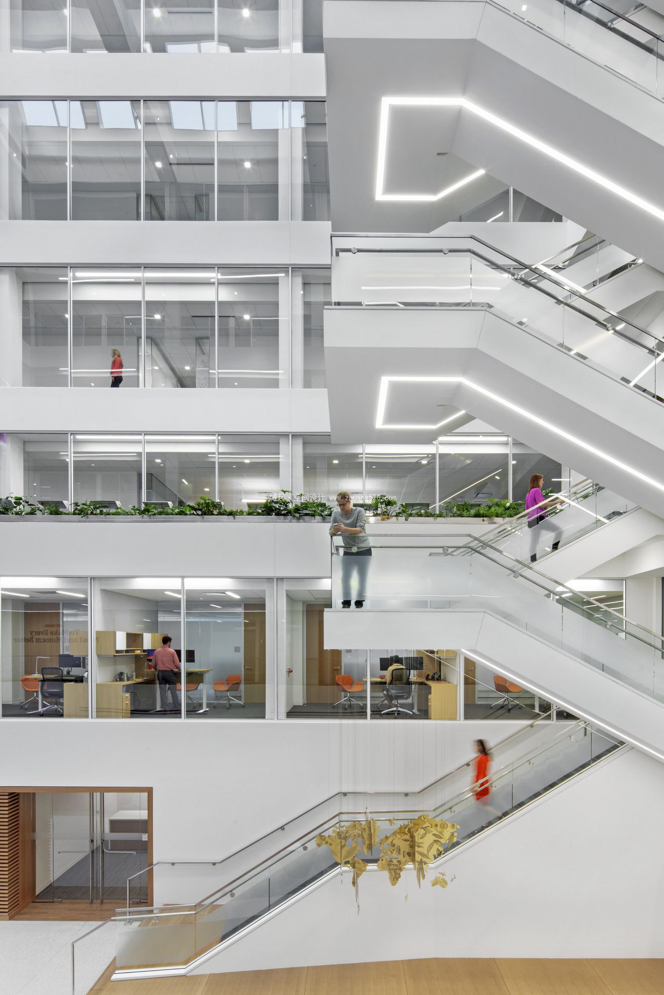 高档文雅风格办公室装修效果图