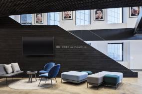 欧式简约风格办公室装潢效果图片