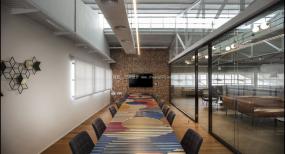 欧式简约风格办公室装饰设计效果图