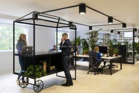 欧式简约风格办公室装潢设计效果图片