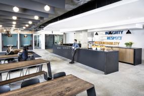 简约风格办公室吊顶设计效果图