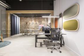 简约办公室室内吊顶装修效果图片