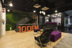 50平办公室室内吊顶装修效果图片